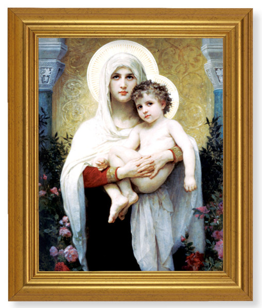 Madonna and Child with Halos 8x10 Framed Print Under Glass - #110 Frame