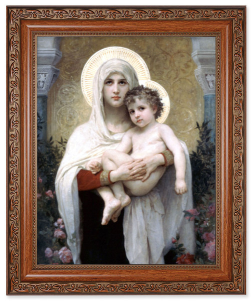 Madonna and Child with Halos 8x10 Framed Print Under Glass - #161 Frame