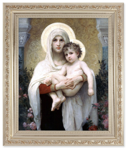 Madonna and Child with Halos 8x10 Framed Print Under Glass - #164 Frame