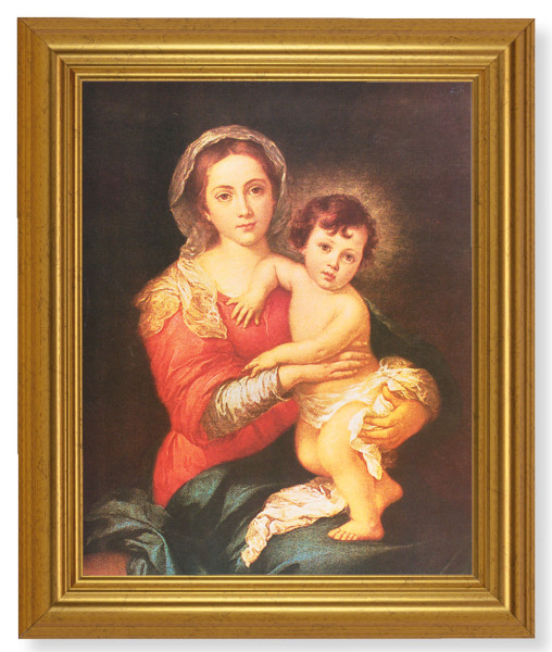 Madonna and Toddler Jesus 8x10 Framed Print Under Glass - #110 Frame