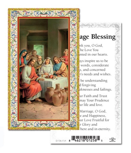 Marriage Blessing Prayer Cards 100 Pack - Multi-Color