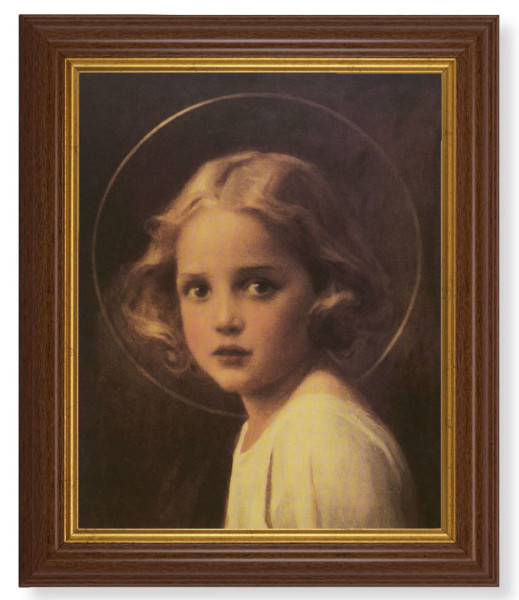 Mary Most Holy by Chambers 8x10 Textured Artboard Dark Walnut Frame - #112 Frame