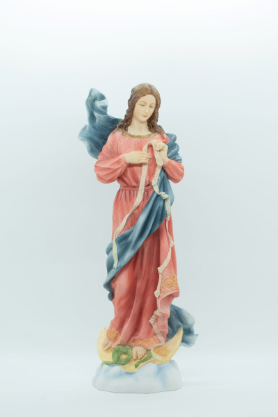 Mary, Undoer of Knots Painted Statue - 12 Inches - Full Color