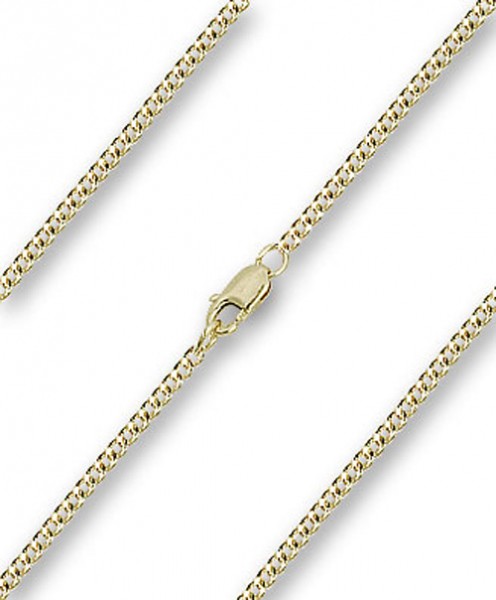 Men's Heavy Curb Chain with Clasp - 14K Solid Gold