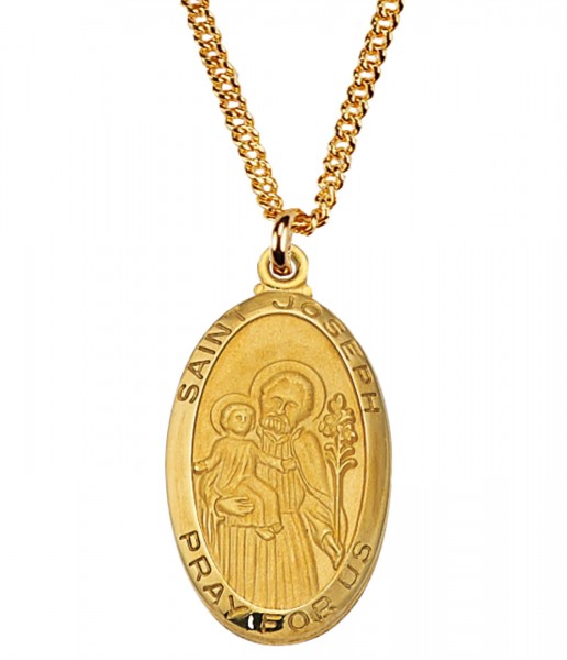 Men's St. Joseph  Medal - Gold Tone