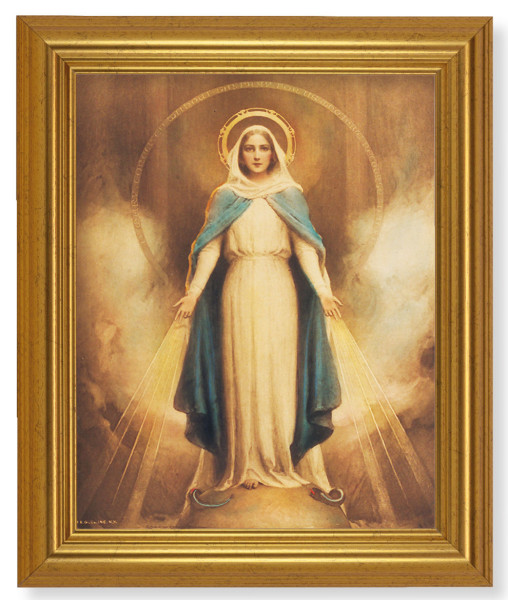 Miraculous Mary 8x10 Framed Print Under Glass - #110 Frame