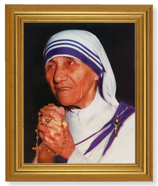 Mother Teresa 8x10 Framed Print Under Glass - #110 Frame