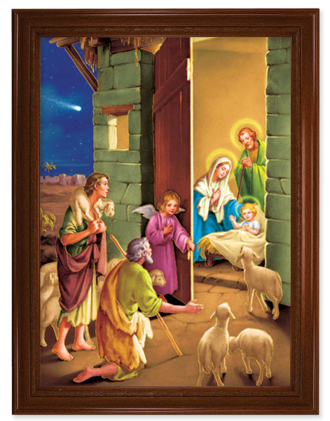 Nativity Antique 19x27 Framed Print Artboard - #172 Frame