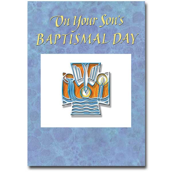 On your Son&rsquo;s Baptismal Day - Blue