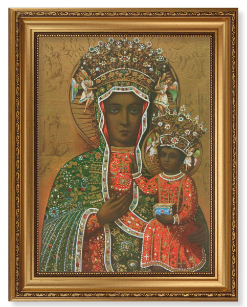 Our Lady of Czestochowa 12x16 Framed Print Artboard - #131 Frame