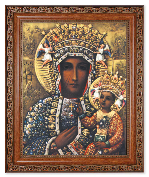 Our Lady of Czestochowa 8x10 Framed Print Under Glass - #161 Frame