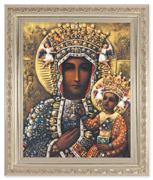 Our Lady of Czestochowa 8x10 Framed Print Under Glass - #164 Frame