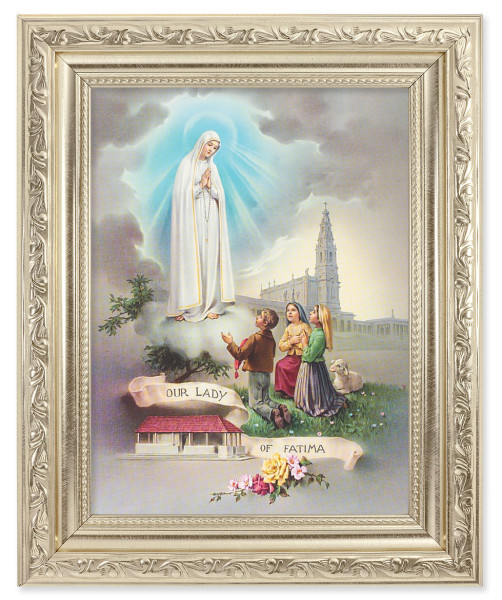 Our Lady of Fatima 6x8 Print Under Glass - #163 Frame