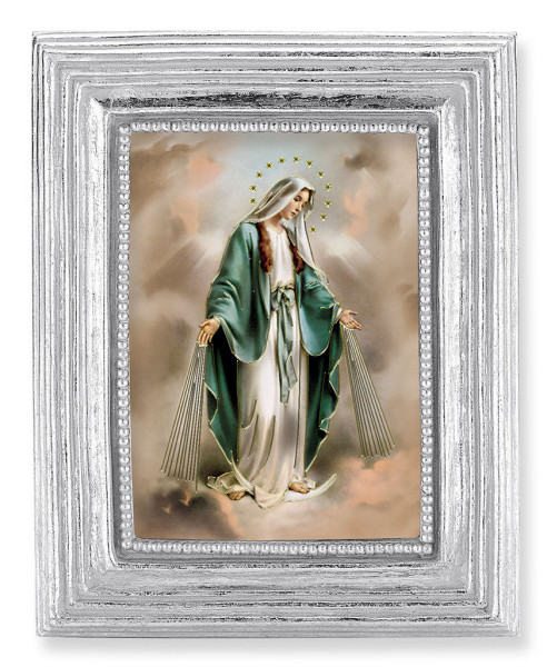 Our Lady of Grace 2.5x3.5 Print Under Glass - Silver