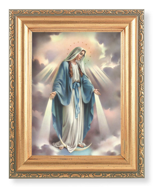 Our Lady of Grace 4x5.5 Print Under Glass - Full Color