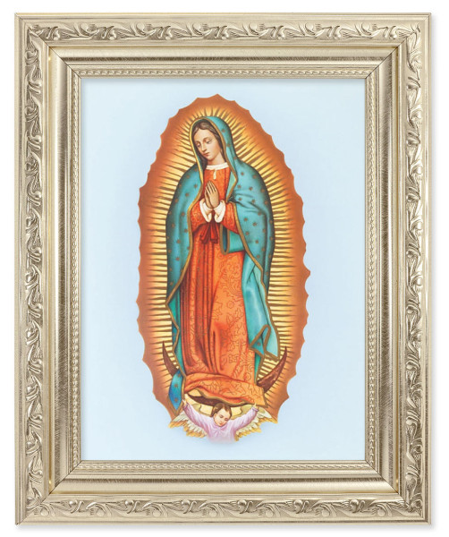 Our Lady of Guadalupe 6x8 Print Under Glass - #163 Frame