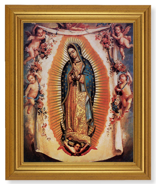 Our Lady of Guadalupe 8x10 Framed Print Under Glass - #110 Frame
