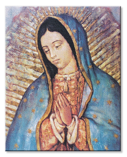 Our Lady of Guadalupe 8x10 Stretched Canvas Print - Full Color