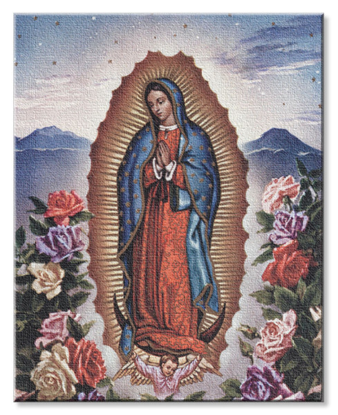 Our Lady of Guadalupe 8x10 Stretched Canvas Print - Full Color