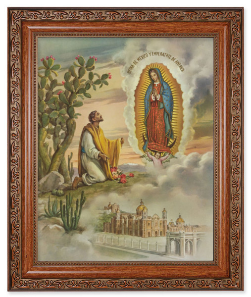 Our Lady of Guadalupe 8x10 Framed Print Under Glass - #161 Frame