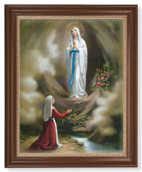 Our Lady of Lourdes 11x14 Framed Print Artboard - #127 Frame
