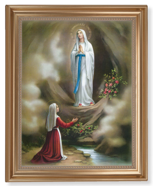 Our Lady of Lourdes 11x14 Framed Print Artboard - #129 Frame