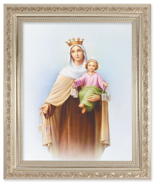 Our Lady of Mt. Carmel 8x10 Framed Print Under Glass - #164 Frame