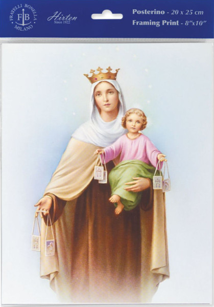 Our Lady of Mt. Carmel Print - Sold in 3 per pack - Multi-Color
