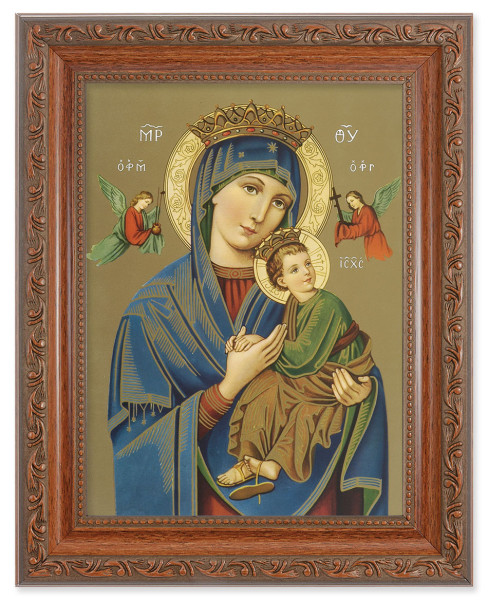 Our Lady of Perpetual Help 6x8 Print Under Glass - #161 Frame