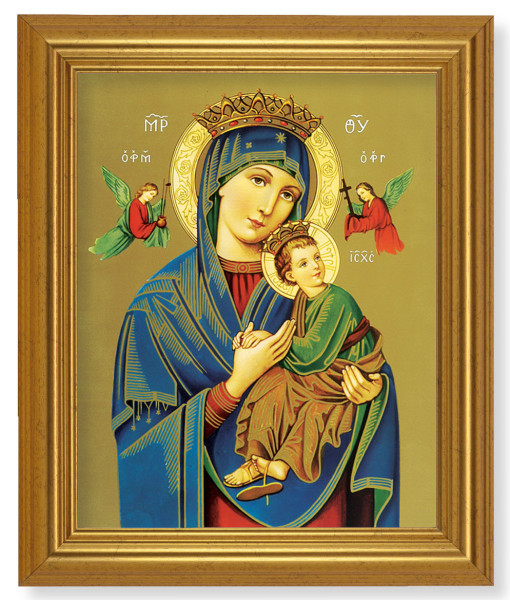 Our Lady of Perpetual Help 8x10 Framed Print Under Glass - #110 Frame
