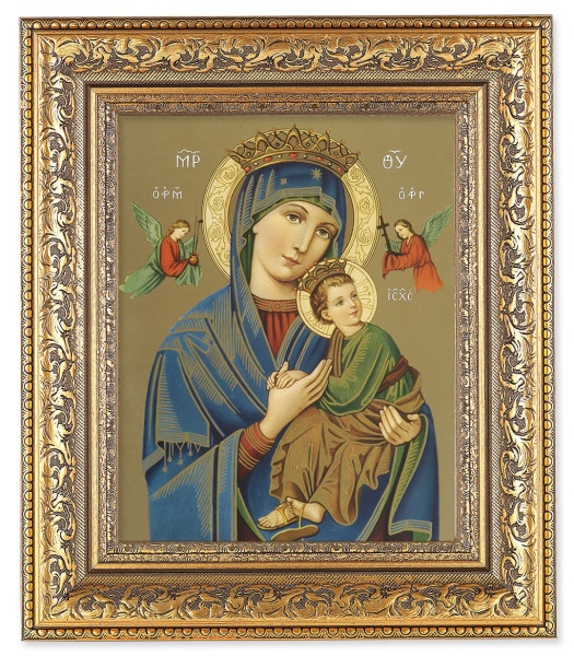 Our Lady of Perpetual Help 8x10 Framed Print Under Glass - #115 Frame
