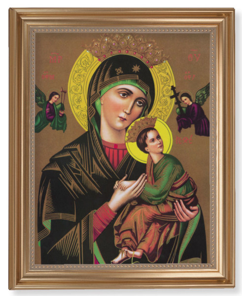 Our Lady of Perpetual Help Icon 11x14 Framed Print Artboard - #129 Frame
