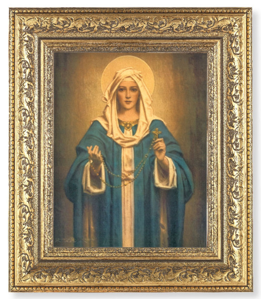 Our Lady of the Rosary 8x10 Framed Print Under Glass - #115 Frame