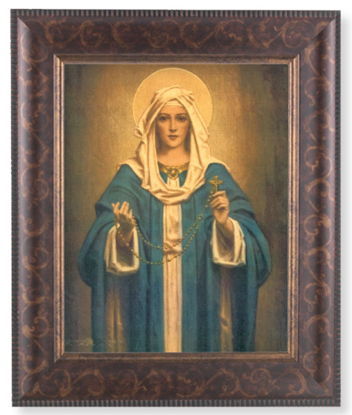 Our Lady of the Rosary 8x10 Framed Print Under Glass - #124 Frame