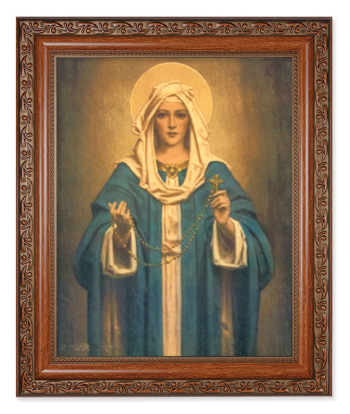 Our Lady of the Rosary 8x10 Framed Print Under Glass - #161 Frame