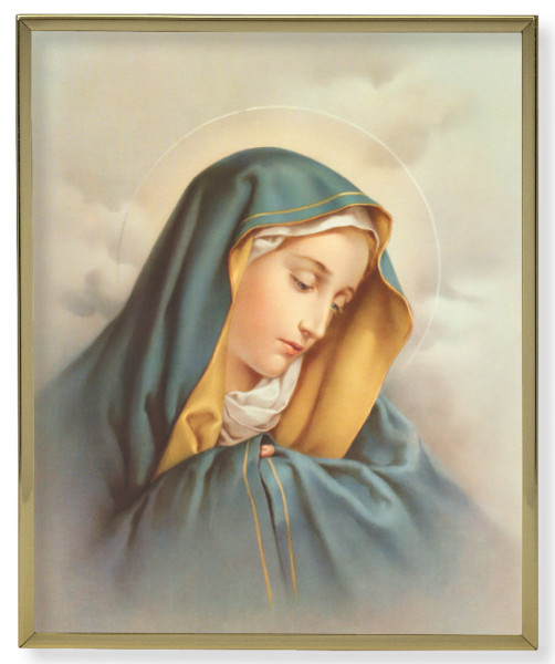 Our Lady of Sorrows 8x10 Gold Trim Plaque - Full Color