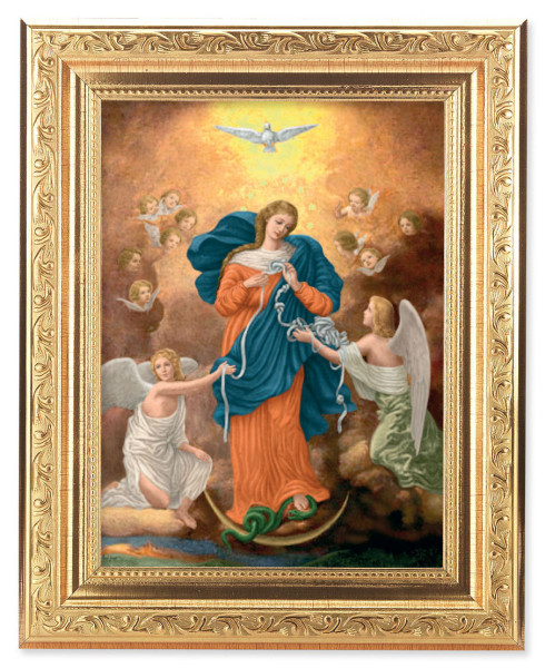 Our Lady Untier of Knots 6x8 Print Under Glass - #162 Frame