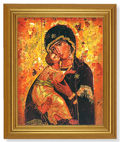 Our Lady of Vladimir 8x10 Framed Print Under Glass - #110 Frame