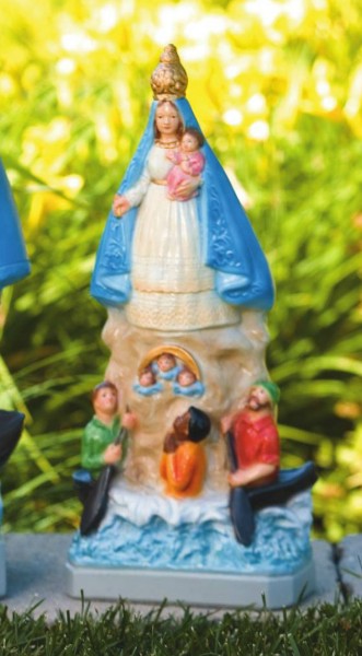 Our Lady of Charity Statue 16.5 Inches - Detailed Color Finish
