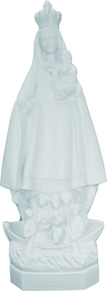 Plastic Our Lady of Charity Statue - 24 inch - White