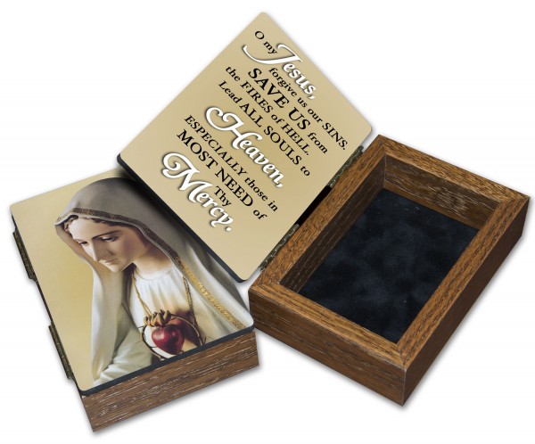 Our Lady of Fatima Keepsake Box - Full Color
