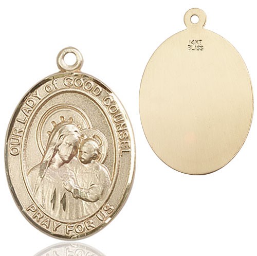 Our Lady of Good Counsel Medal - 14K Solid Gold