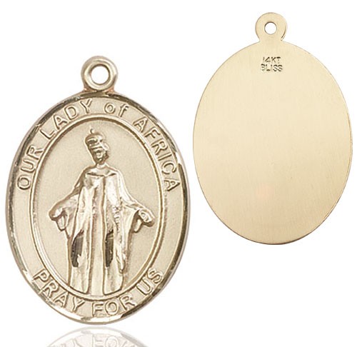 Our Lady of Grace of Africa Medal - 14K Solid Gold