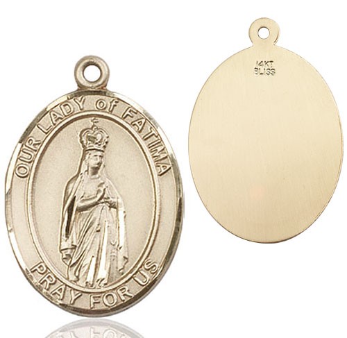 Our Lady of Fatima Medal - 14K Solid Gold