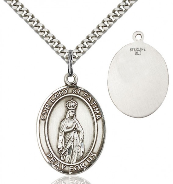 Our Lady of Fatima Medal - Sterling Silver