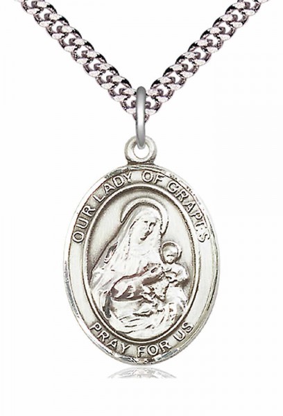 Our Lady of Grace of Grapes Medal - Pewter