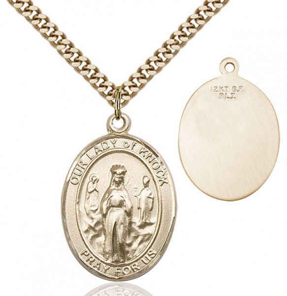 Our Lady of Grace of Knock Patron Saint Medal - 14KT Gold Filled