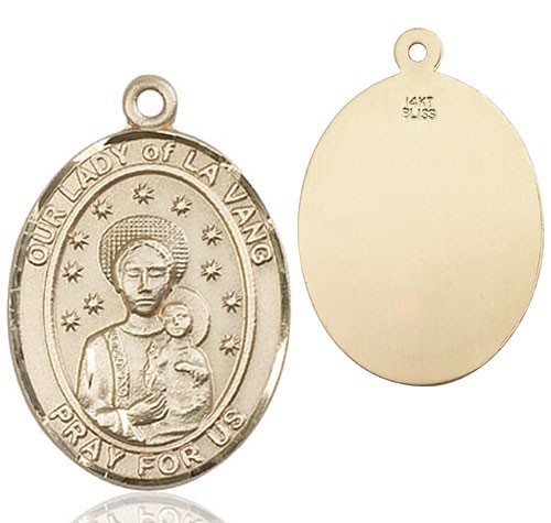 Our Lady of La Vang Medal - 14K Solid Gold