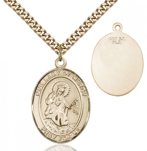 Our Lady of Grace of Mercy Medal - 14KT Gold Filled