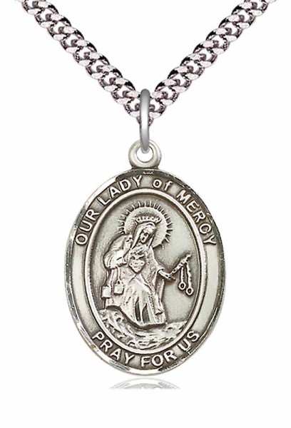 Our Lady of Grace of Mercy Medal - Pewter